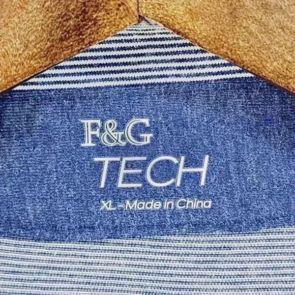 F&G Tech‎ Men's Long Sleeve Polo Shirt Striped XL - Picture 5 of 7
